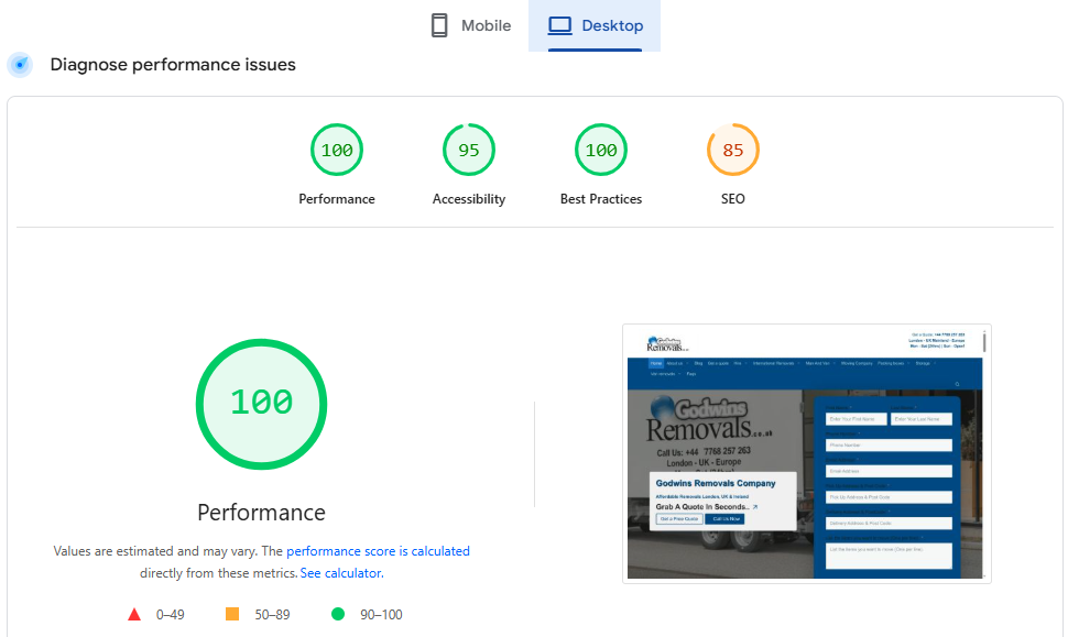 Woocommerce Desktop Speed Optimization